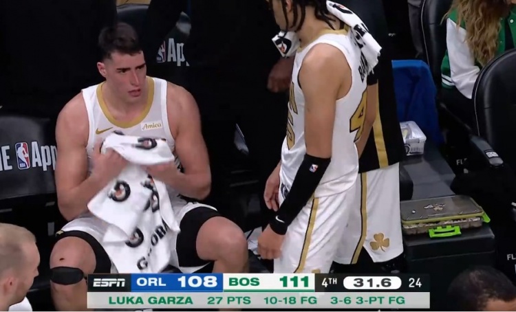 开云体育在线观看-真正的卢卡！加尔扎转身就投高难度三分命中 27分创生涯新高